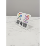 GOOGLE / INSTAGRAM AND 2 QR CODES STANDEE