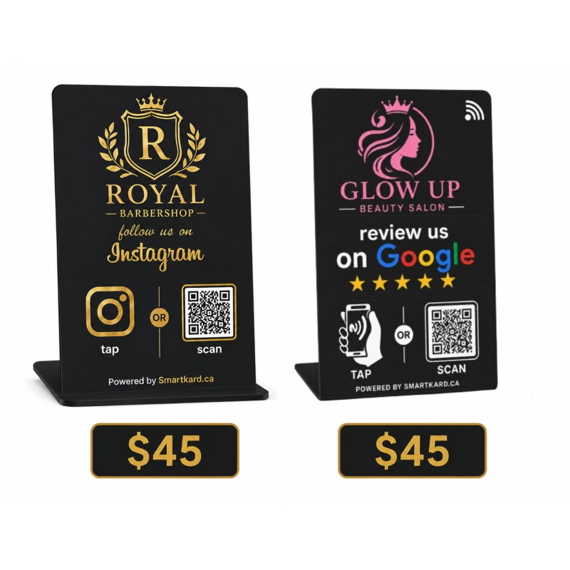 CUSTOMISED NFC STAND WITH LOGO-1 LINK